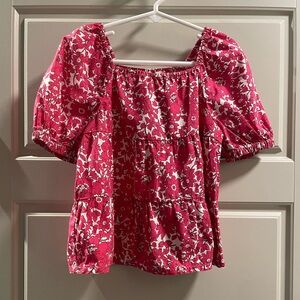 EUC! CREWCUTS floral top. Size S (6/7).